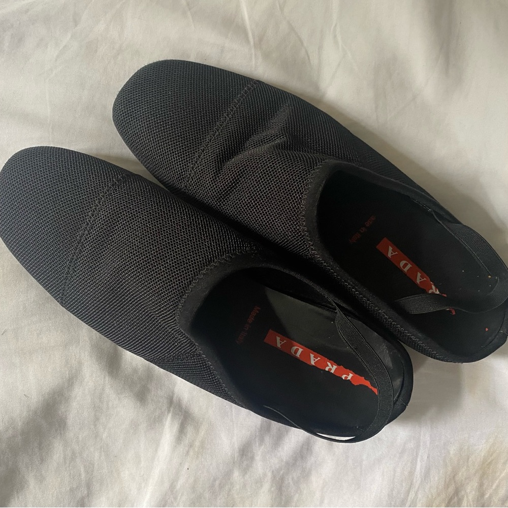 Prada slip on loafers